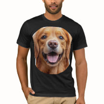 Cachorro Retriever Dourado Feliz Sorridente