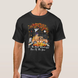 Camiseta Cachorro Retriever Dourado Halloween É O Momento M