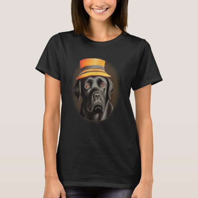 Camiseta Cachorro Retriever Labrador Preto   Lab Mama Cacho (Frente)