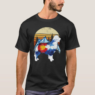 Camiseta Cachorro Retriever Vintage Engraçado Bandeira do C