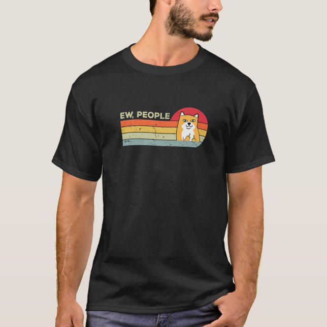 Camiseta Cachorro Retro Engraçado Das Pessoas (Frente)