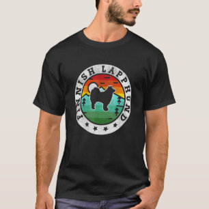 Camiseta Cachorro Retro Vintage Finlandês Lapphund Mãe Pai