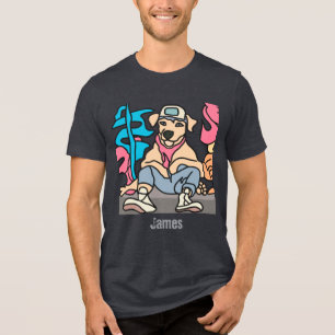 Camiseta Cachorro Retroativo da Rua Relaxada Engraçado