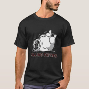 Camiseta Cachorro Rolando Gorduras Meme Engraçado de Pug Pa