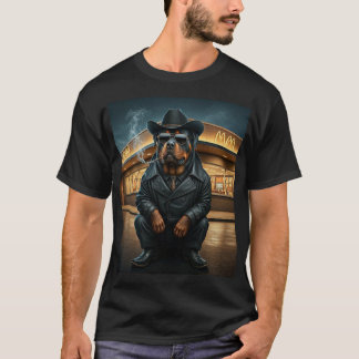 Camiseta Cachorro Rottie Máximo Saindo