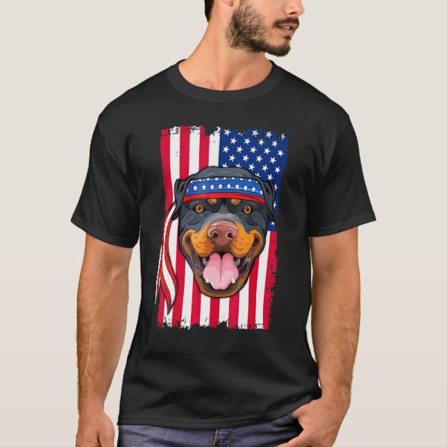 Camiseta Cachorro Rottweiler (Frente)