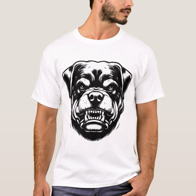 Camiseta Cachorro Rottweiler (Frente)