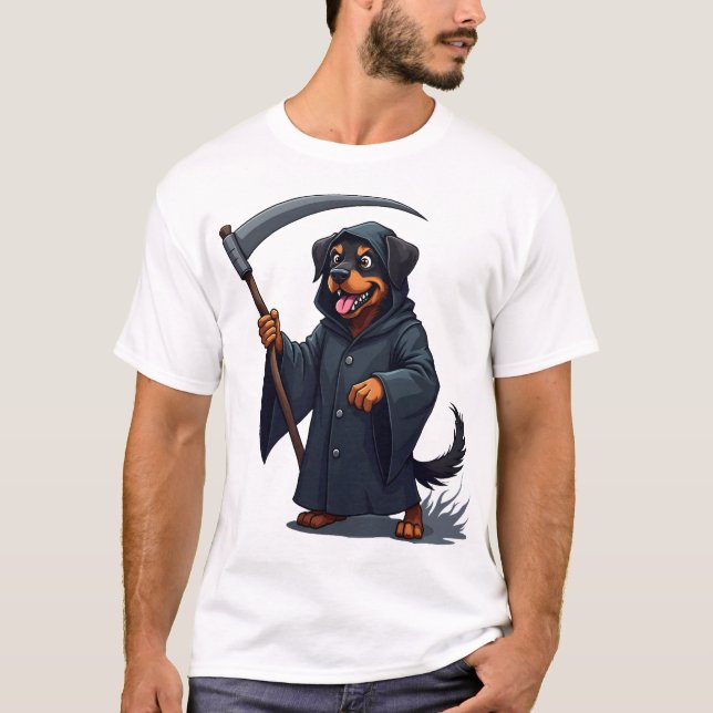 Camiseta Cachorro Rottweiler Ceifador (Frente)