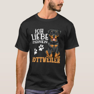 Camiseta Cachorro Rottweiler Rotti Fofo Eu Amo Meu Rottweil