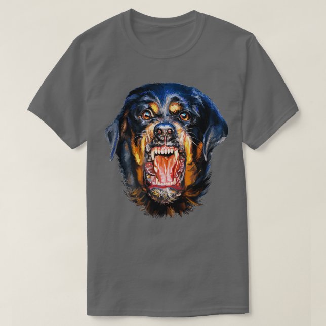 Camiseta Cachorro Rottweiler Vicioso (Frente do Design)