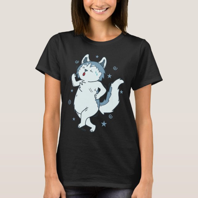 Camiseta Cachorro rouco Adora Raça De Cachorro Corrida (Frente)