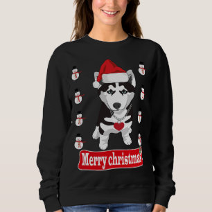 Camiseta Cachorro Rouco bonito Vestindo Papai Noel Feliz Na