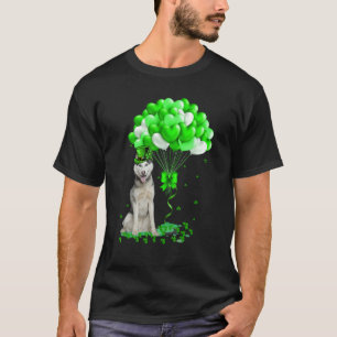 Camiseta Cachorro rouco com Rua de coração de balão sortudo