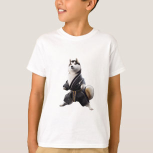 Camiseta Cachorro rouco Conhece Karate, Jogador De Karate D