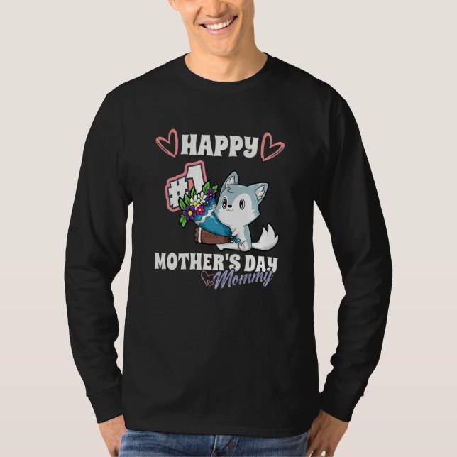 Camiseta Cachorro Rouco Feliz Primeiro Dia da Mãe Mamãe Mat (Frente)