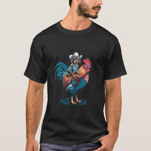 Camiseta Cachorro salsicha vaqueiro Dachshund montando uma 