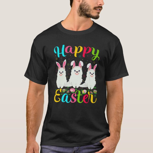 Camiseta Cachorro Samojado Páscoa Coelhinho De Ovo Samoyed  (Frente)