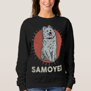Camiseta Cachorro Samoyed Caminhando Mãe Cachorro Cachorro