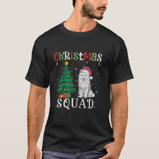 Camiseta Cachorro Samoyed Garotas Garotas Árvore de Natal L