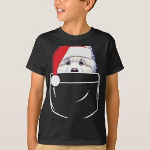 Camiseta Cachorro Samoyed Papai Noel Festa De Natal