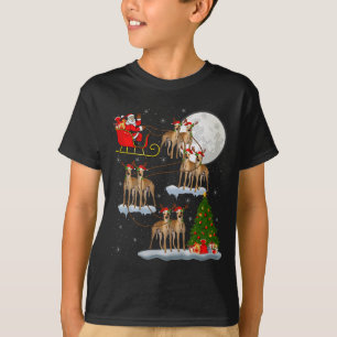 Camiseta Cachorro Santo Papai Noel Trenó Voador Divertido M