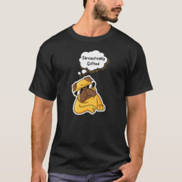 Camiseta Cachorro Sarcasticamente Dotado