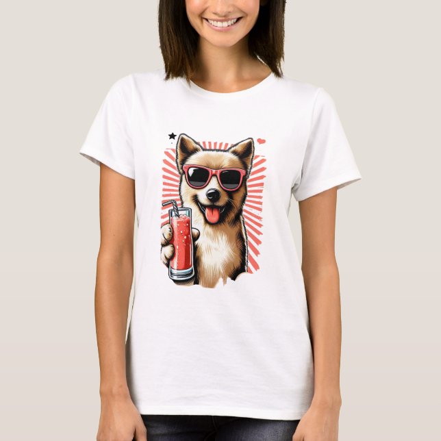 Camiseta Cachorro Sarcástico e Engraçado (Frente)