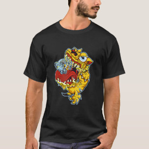 Camiseta Cachorro Sarnento Tentando Pegar um OVNI com Alien
