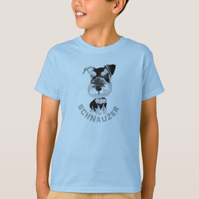 Camiseta Cachorro Schnauzer (Frente)