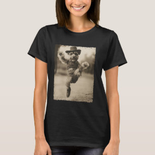 Camiseta Cachorro Schnauzer Cowboy Engraçado