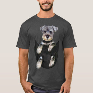 Camiseta Cachorro Schnauzer em Pocket Puppy Gifts
