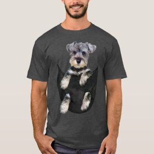 Camiseta Cachorro Schnauzer em Pocket Puppy Gifts