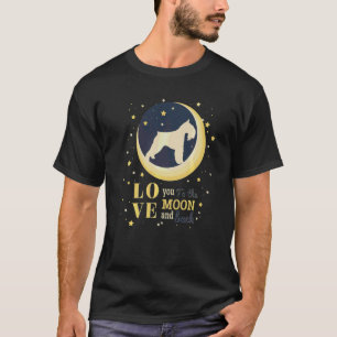 Camiseta Cachorro Schnauzer Padrão De Amor À Lua