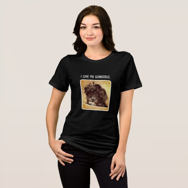 Camiseta Cachorro Schnoodle  (Frente Completa)