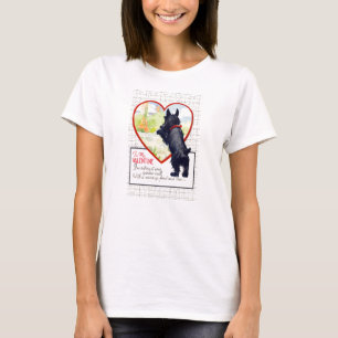 Camiseta Cachorro Scottie Valentine Scottish Terrier