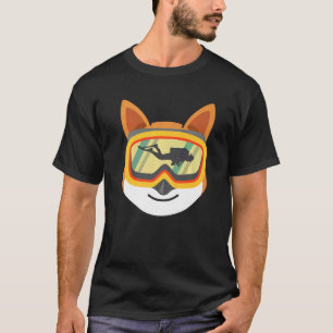 Camiseta Cachorro Scuba Diver Cachorro Scuba Com Óculos