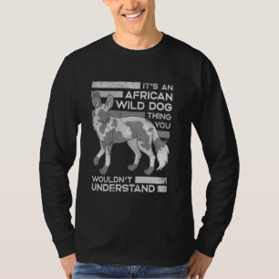 Camiseta Cachorro Selvagem Africano Pintado Engraçado