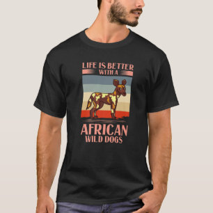 Camiseta Cachorro Selvagem Africano Presente Cachorro Pinta
