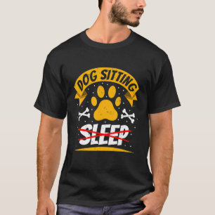 Camiseta Cachorro Sentado Cachorro Cachorro Cachorro Cama A