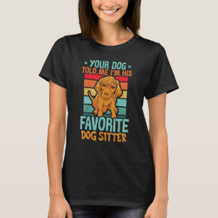 Camiseta Cachorro Sentado Caminhante Pet Sitter