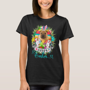 Camiseta Cachorro Shar Pei Na Cesta De Ovos De Páscoa Feliz
