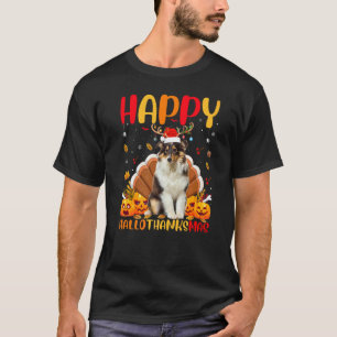 Camiseta Cachorro Sheltie Sheltie Feliz Oláobrigadot Natal