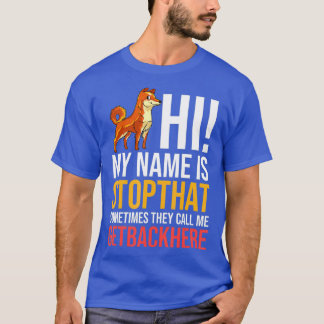 Camiseta Cachorro Shiba Inu Cachorro Cachorro Proprietário