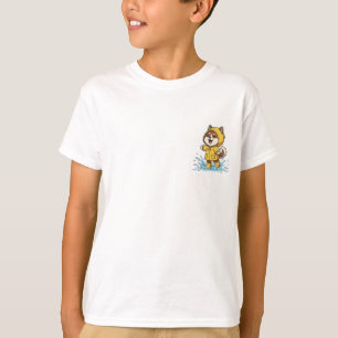 Camiseta Cachorro Shiba Puppy Dia Chuvoso Crianças