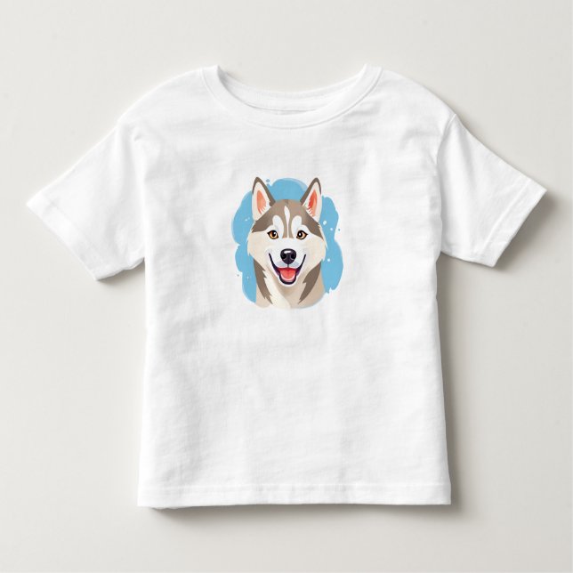 Camiseta Cachorro Siberiano Cachorro Cachorro roucos Engraç (Frente)