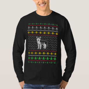 Camiseta Cachorro Siberiano Cachorro de Natal Justo Cachorr