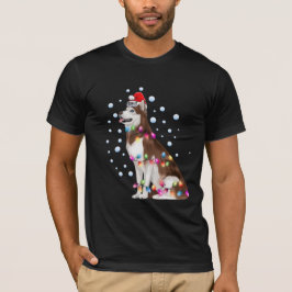 Camiseta Cachorro Siberiano de Natal