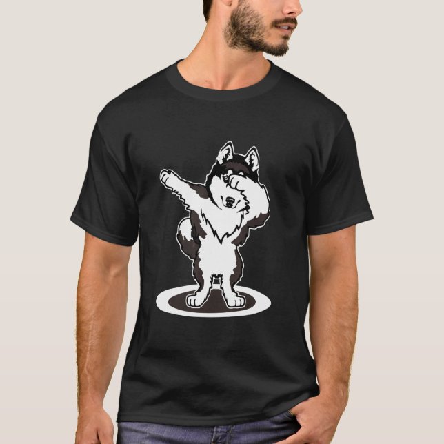 Camiseta Cachorro Siberiano rouco (Frente)