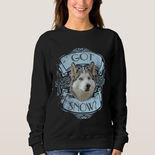 Camiseta Cachorro Siberiano Saiu Neve (Frente)