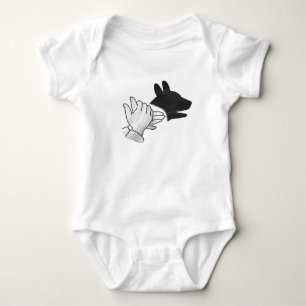 Camiseta Cachorro Silhouette Mão